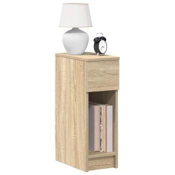 ARDEBO.de - Nachttisch mit Schublade Sonoma-Eiche 20x36x60 cm