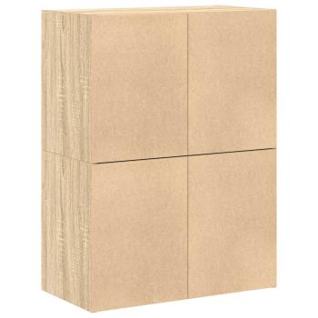 Schränke mit 2 Schubladen 2 Stk. Sonoma-Eiche 60x31x40 cm