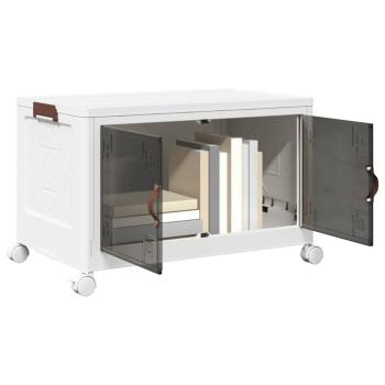 ARDEBO.de - Aufbewahrungsbox mit Rädern Stapelbar 75 L 65x40x41,5 cm
