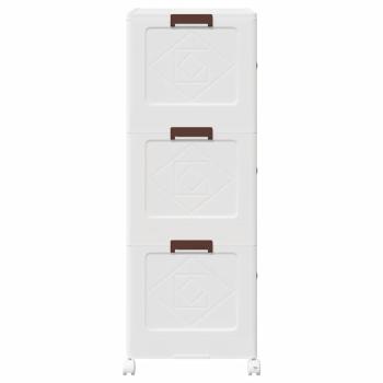 Aufbewahrungsbox mit Rädern Stapelbar 3-stöckig 75 L