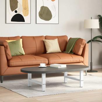 ARDEBO.de - Couchtischbeine Weiß 2 Stk. 60x(30-31) cm Stahl