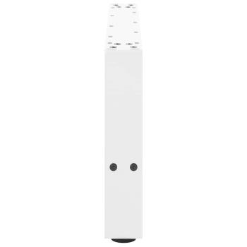 Couchtischbeine Weiß 2 Stk. 60x(30-31) cm Stahl