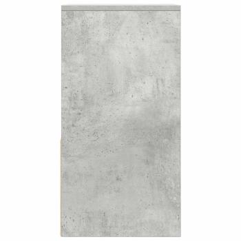 Nachttische mit Schublade 2 Stk. Betongrau 35x34x66,5 cm