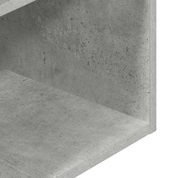 Nachttische mit Schublade 2 Stk. Betongrau 35x34x66,5 cm