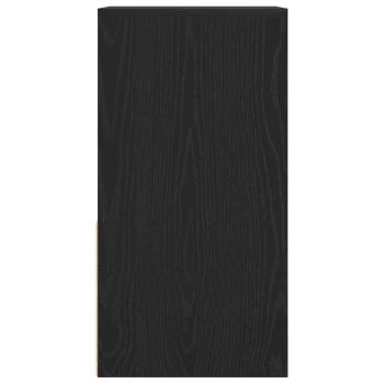 Nachttisch mit Schublade Schwarz Eichen-Optik 35x34x66,5 cm