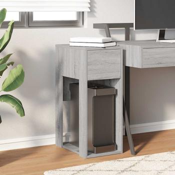 Computerschrank mit Schublade Grau Sonoma 30x44x74 cm