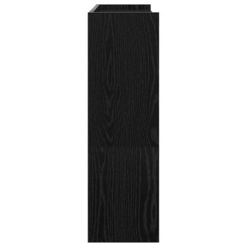 Schuhregal Schwarz 80x25x81 cm Holzwerkstoff