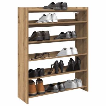 ARDEBO.de - Schuhregal Artisan-Eiche 80x25x100 cm Holzwerkstoff