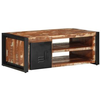 ARDEBO.de - Couchtisch Mehrfarbig 90x50x36 cm Altholz Massiv