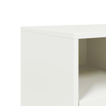 ARDEBO.de - TV-Schrank Weiß 100,5x39x60,5 cm Stahl