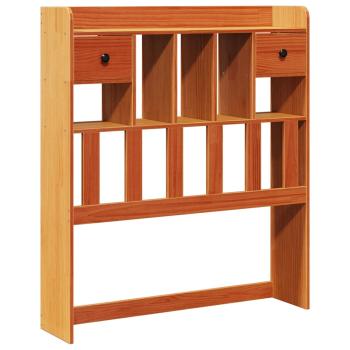 Kopfteil mit Stauraum Wachsbraun 75 cm Massivholz Kiefer
