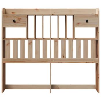 Kopfteil mit Stauraum 135 cm Massivholz Kiefer