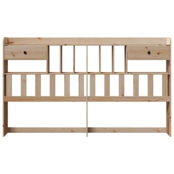 Kopfteil mit Stauraum 180 cm Massivholz Kiefer