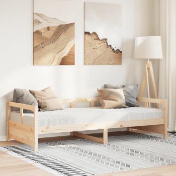 ARDEBO.de - Tagesbett mit Matratze 90x200 cm Massivholz Kiefer