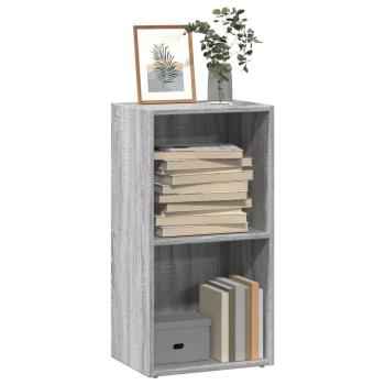 ARDEBO.de - Bücherregal Grau Sonoma 40x30x77 cm Holzwerkstoff