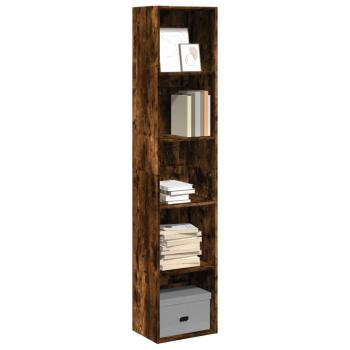 ARDEBO.de - Bücherregal Räuchereiche 40x30x189 cm Holzwerkstoff