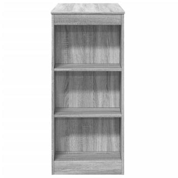 Bartisch mit Regal Grau Sonoma 95x47x103,5 cm Holzwerkstoff