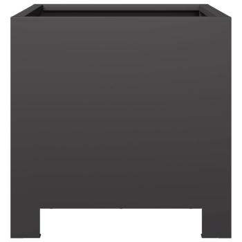Pflanzkübel Schwarz 30x30x30 Stahl