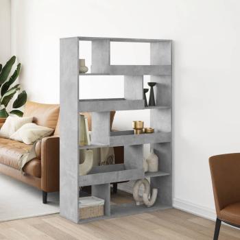 ARDEBO.de - Raumteiler Betongrau 100x33x156,5 cm Holzwerkstoff