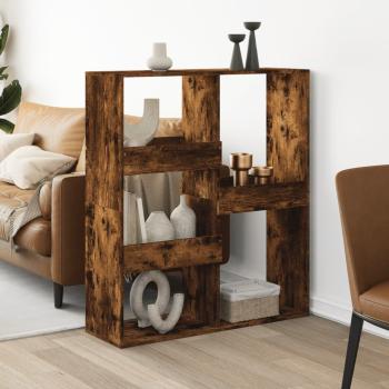 ARDEBO.de - Raumteiler Räuchereiche 100x33x115 cm Holzwerkstoff