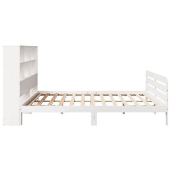 Massivholzbett ohne Matratze Weiß 180x200 cm Kiefernholz