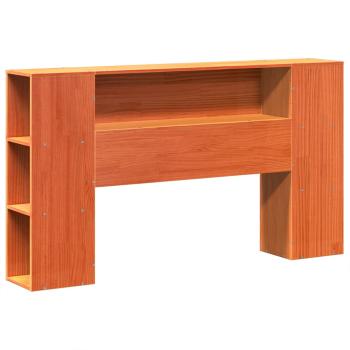 Massivholzbett ohne Matratze Wachsbraun 135x190 cm Kiefernholz