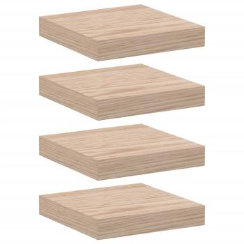 ARDEBO.de - Schweberegal 4 Stk. 23x23,5x4 cm Holzwerkstoff