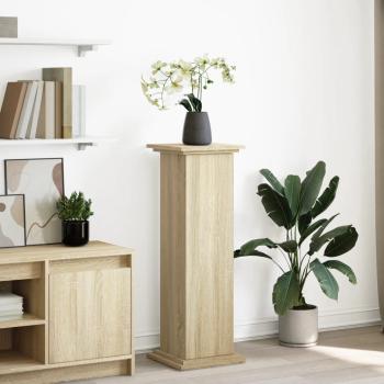 ARDEBO.de - Postament mit Stauraum Sonoma-Eiche 31x30x90 cm Holzwerkstoff
