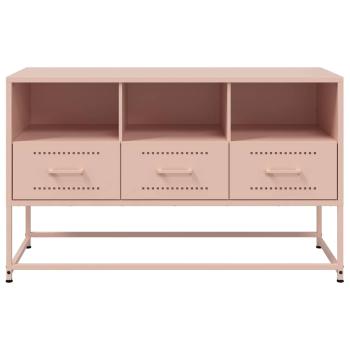 TV-Schrank Rosa 100,5x39x60,5 cm Stahl