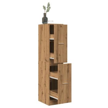 ARDEBO.de - Apothekerschrank Artisan-Eiche 30x41x144,5 cm Holzwerkstoff