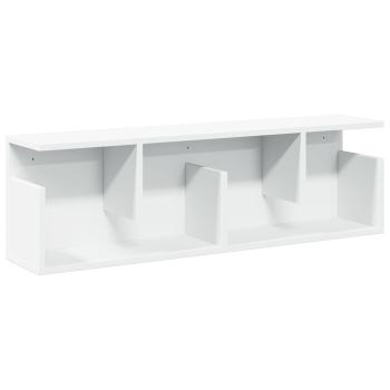 ARDEBO.de - Wandschrank 100x20x30 cm Weiß Holzwerkstoff