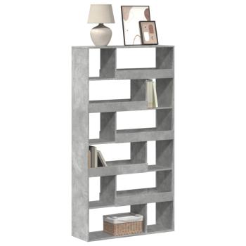 ARDEBO.de - Bücherregal Betongrau 100x33x187,5 cm Holzwerkstoff