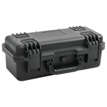 ARDEBO.de - Koffer für Flugreise Tragbar Schwarz 46,5x21,5x17,5 cm PP