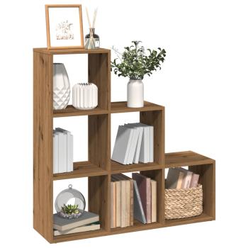 ARDEBO.de - Raumteiler-Bücherregal 3 Etagen Artisan-Eiche 99x29x99 cm