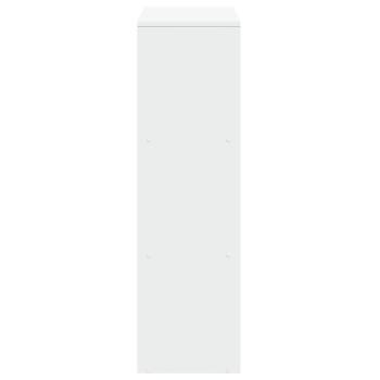 Raumteiler-Bücherregal 3 Etagen Weiß 99x29x99 cm Holzwerkstoff