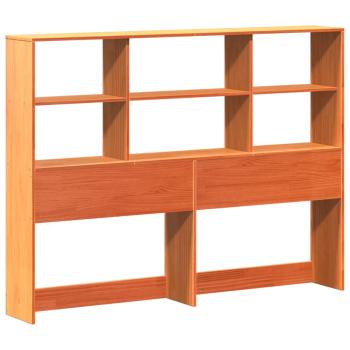 Kopfteil mit Stauraum Wachsbraun 150 cm Massivholz Kiefer