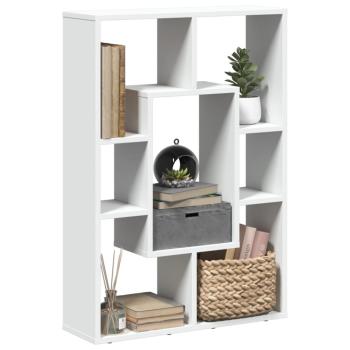 ARDEBO.de - Bücherregal Weiß 63x20x90 cm Holzwerkstoff