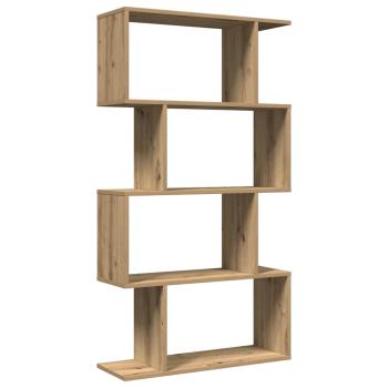 Raumteiler-Bücherregal 4 Böden Artisan-Eiche 70x24x129 cm
