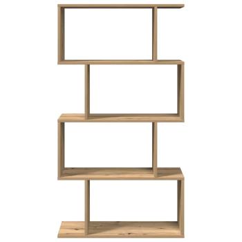 Raumteiler-Bücherregal 4 Böden Artisan-Eiche 70x24x129 cm