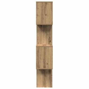 Raumteiler-Bücherregal 4 Böden Artisan-Eiche 70x24x129 cm