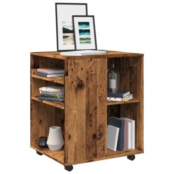 ARDEBO.de - Rollschrank Altholz-Optik 60x53x72 cm Holzwerkstoff
