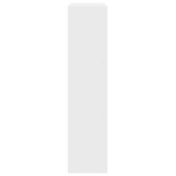 Raumteiler-Bücherregal 3 Stufen Weiß 123x29x123cm Holzwerkstoff