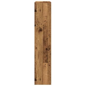 Raumteiler-Bücherregal 4 Stufen Altholz-Optik 143,5x29x143,5 cm