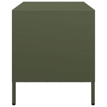 TV-Schrank Olivgrün 68x39x43,5 cm Kaltgewalzter Stahl