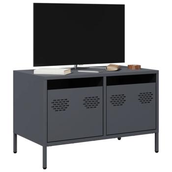 ARDEBO.de - TV-Schrank Anthrazit 68x39x43,5 cm Kaltgewalzter Stahl