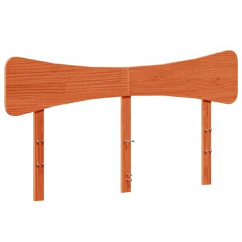 Massivholzbett ohne Matratze Wachsbraun 120x190 cm Kiefernholz