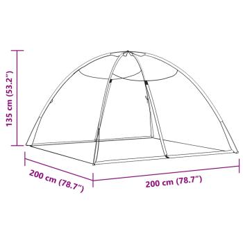 Moskito-Netzzelt Mongolisch 220 Mesh Weiß 200x200x130 cm
