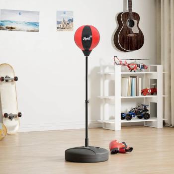 ARDEBO.de - Punchingball mit Ständer, Handschuhen & Pumpe 81-122 cm