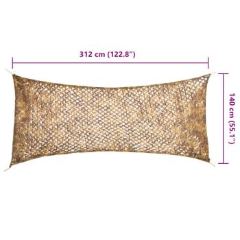 Tarnnetz mit Aufbewahrungstasche 312x140 cm Sandfarbe