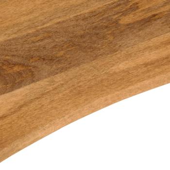 ARDEBO.de - Schreibtischplatte mit Aussparung 110x80x2,5cm Massivholz Mango